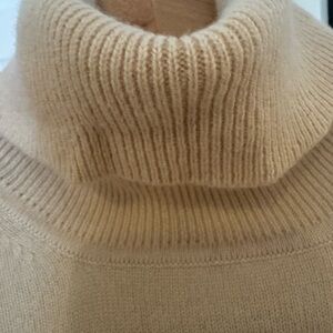 Casual Corner Cream Cashmere Turtle Neck Sweater